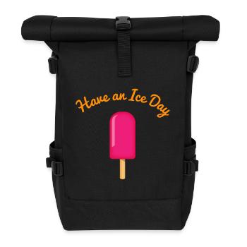 Jour de glace - Sac à dos roll top - noir - Devant