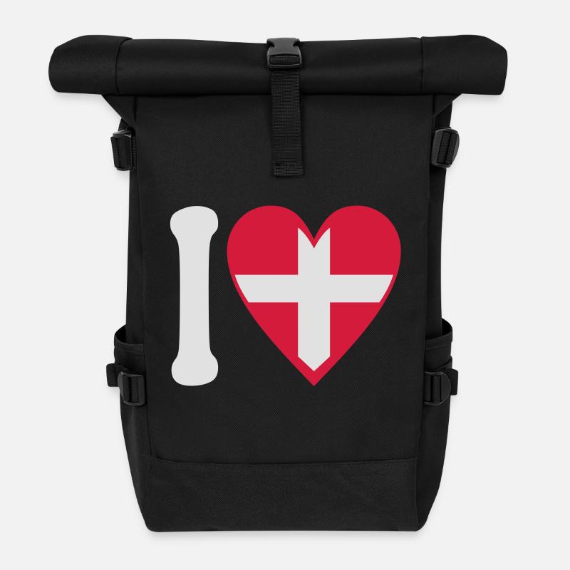 Liebe Savoie 2C - Rolltop Rucksack - Schwarz