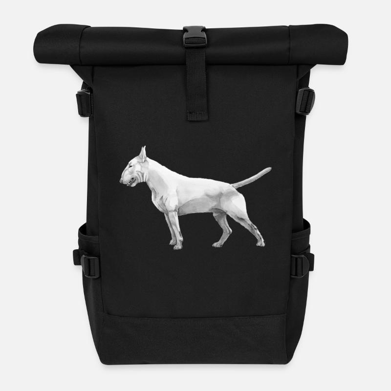 Bull terrier - Sac à dos roll top - noir