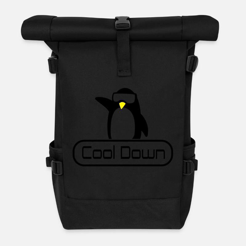 cool down - Rolltop Rucksack - Schwarz
