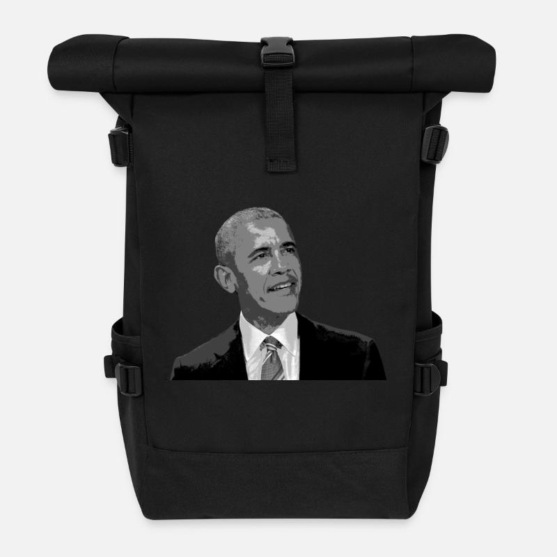 Obama - Sac à dos roll top - noir
