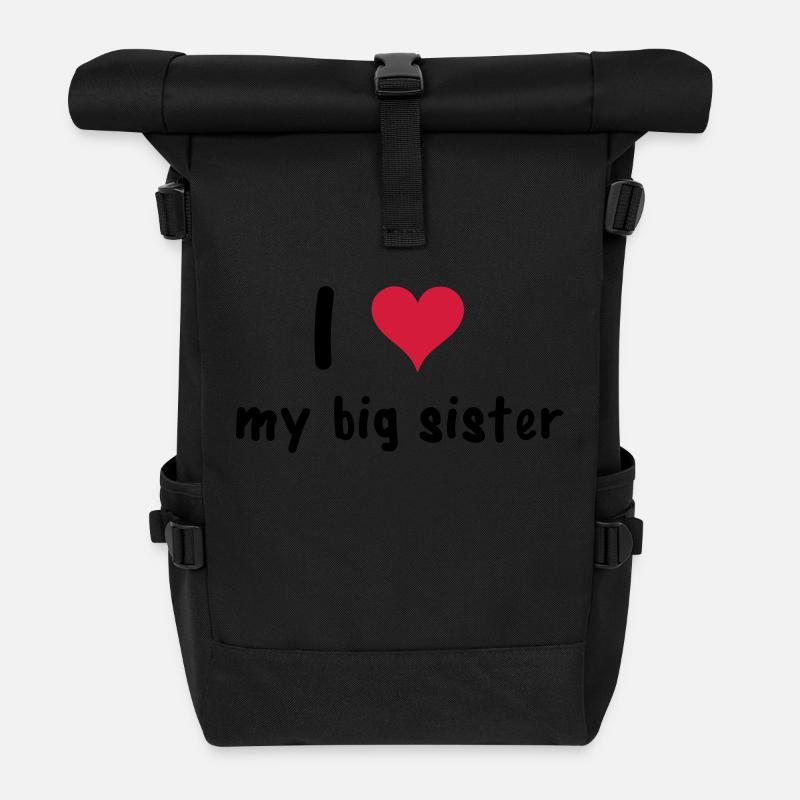 Sister - Sac à dos roll top - noir