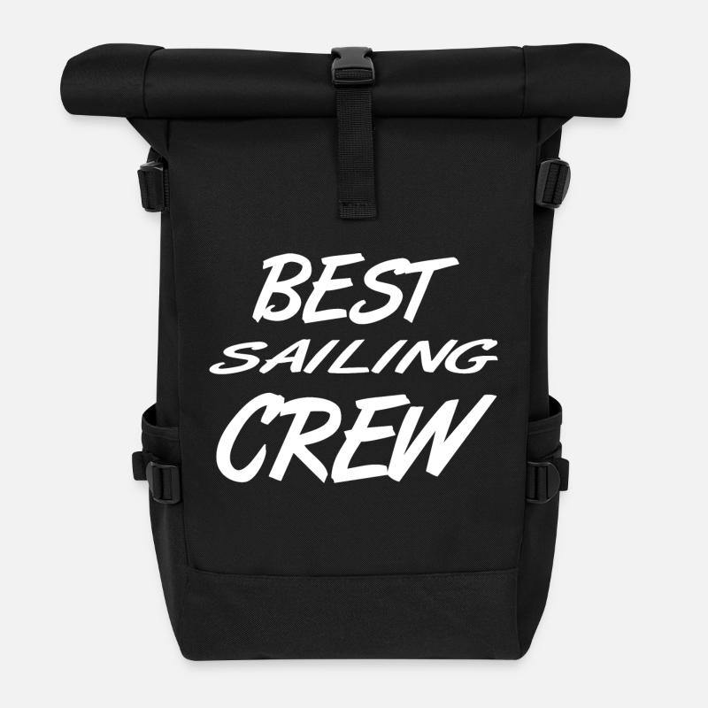Segeln - Rolltop Rucksack - Schwarz