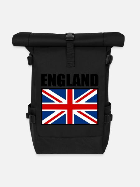 England - Roll Top Backpack - black