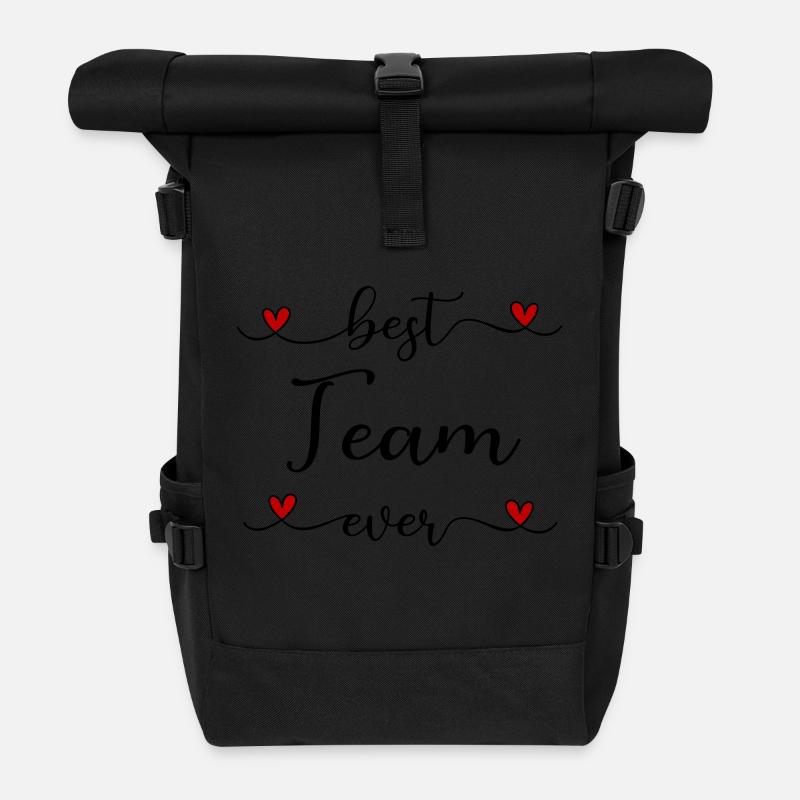 Best Team ever - Rolltop Rucksack - Schwarz