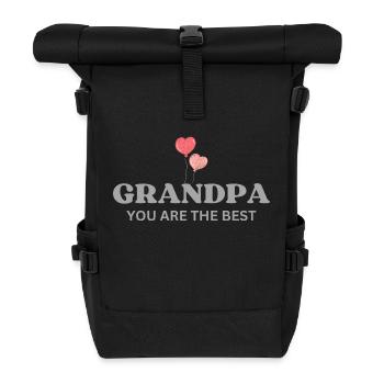 Grandpa you are the best - Roll Top Backpack - black - Front