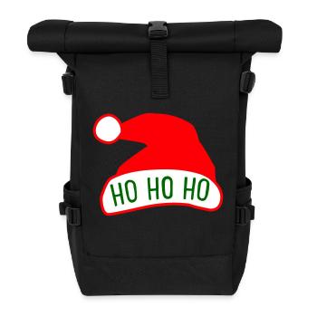 Ho Ho Ho - Rolltop Rucksack - Schwarz - Vorne
