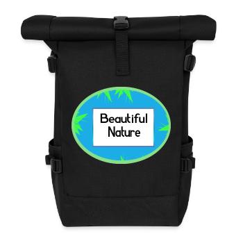 Beautiful Nature - Rolltop Rucksack - Schwarz - Vorne