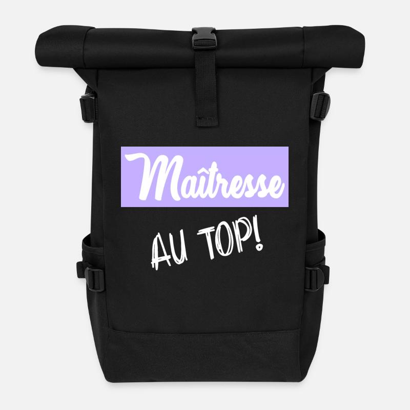 MAÎTRESSE - Sac à dos roll top - noir