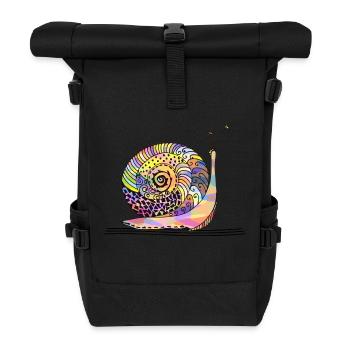 Schnecke - Rolltop Rucksack - Schwarz - Vorne
