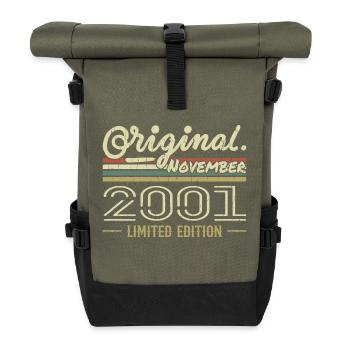 November 2001 - November 2001 Birthday Gift - Roll Top Backpack - olive/black - Front