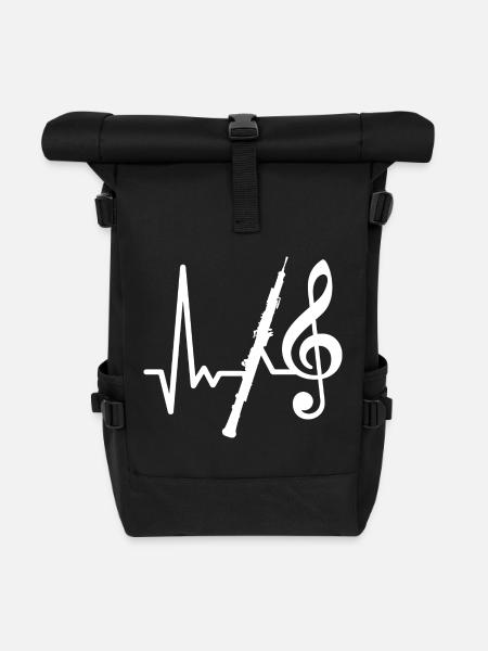 I Love My Oboe - Heartbeat Oboe - Music - Roll Top Backpack - black