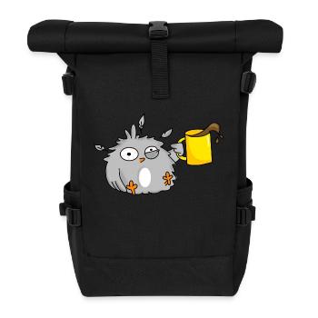 The Early Bird - Roll Top Backpack - black - Front