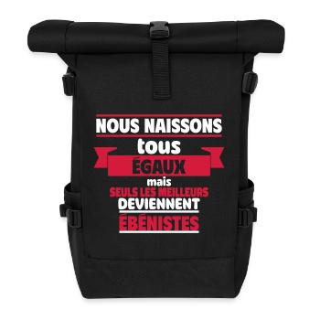 Les meilleurs ébénistes - Sac à dos roll top - noir - Devant