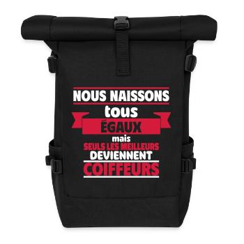 Les meilleurs coiffeurs - Sac à dos roll top - noir - Devant