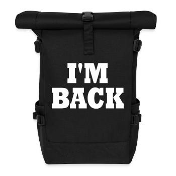 Im back - Roll Top Backpack - black - Front