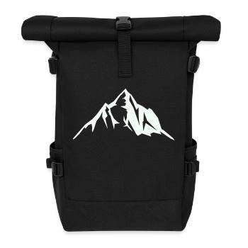 berge berg - Rolltop Rucksack - Schwarz - Vorne
