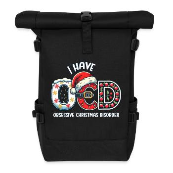 OBSESSIVE CHRISTMAS DISORDER - Roll Top Backpack - black - Front