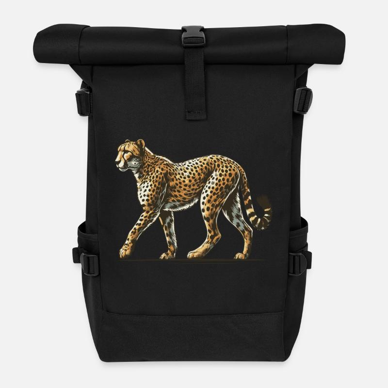 Gepard - Rolltop Rucksack - Schwarz
