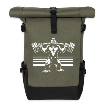 Gorilla - Roll Top Backpack - olive/black - Front
