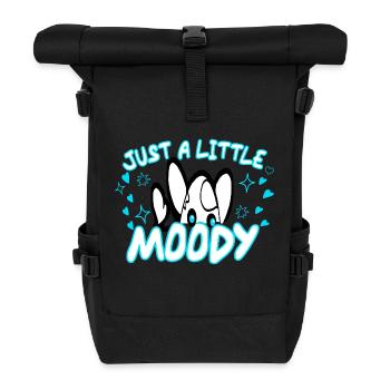 A bit moody - Roll Top Backpack - black - Front