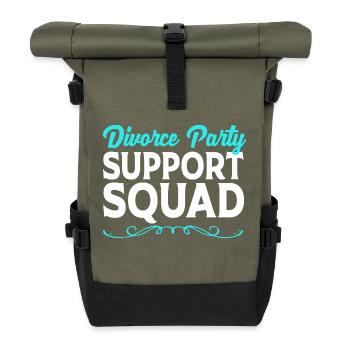 Scheidung - Rolltop Rucksack - Olive/Schwarz - Vorne