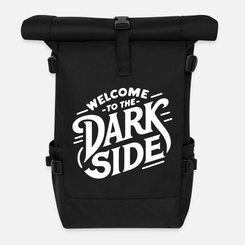 Die dunkle Seite (dunkel) - Rolltop Rucksack - Schwarz