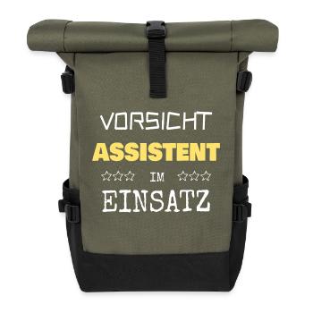 Assistant - Roll Top Backpack - olive/black - Front
