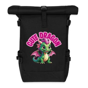 Dragon mignon - Sac à dos roll top - noir - Devant