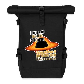 Je suis plus du genre Trou Noir - Sac à dos roll top - noir - Devant