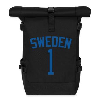 Sweden 1 – Sports Design - Roll Top Backpack - black - Front