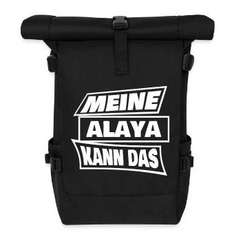 Alaya als Alaya - Rolltop Rucksack - Schwarz - Vorne