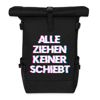 Hardtekk Tekk - Rolltop Rucksack - Schwarz - Vorne