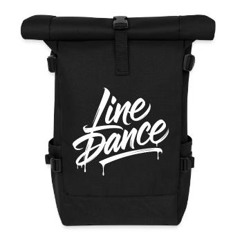 Line Dance – Country Western Tanz - Roll Top Backpack - black - Front