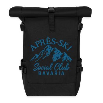 Après Ski Social Club Bavaria - Roll Top Backpack - black - Front