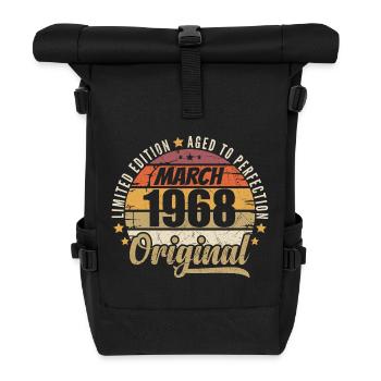 58. Anniversary 58 Years Limited Edition March 1968 - Roll Top Backpack - black - Front