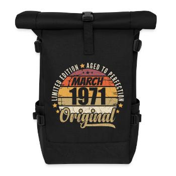 55. 55 Year Anniversary Limited Edition März 1971 - Rolltop Rucksack - Schwarz - Vorne