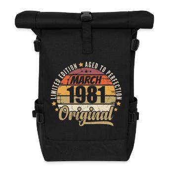 45. Anniversary 45 Years Limited Edition März 1981 - Rolltop Rucksack - Schwarz - Vorne