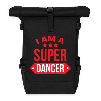 je suis un super danseur - Sac à dos roll top - noir - Devant