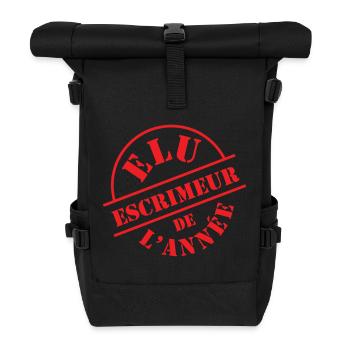 Élu escrimeur de l'année : le sceau du champion - Sac à dos roll top - noir - Devant