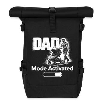 Chemise activée en mode papa Poussette pour bébé Nouveau Papa - Sac à dos roll top - noir - Devant