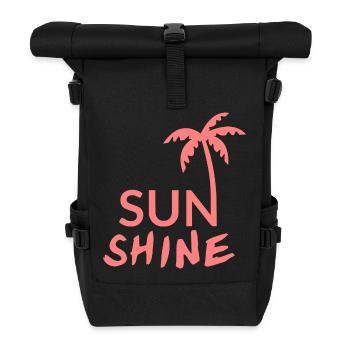 SUN SHINE - Rolltop Rucksack - Schwarz - Vorne