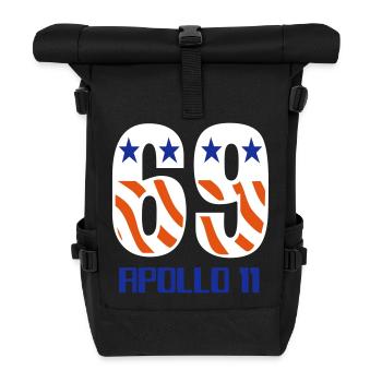69 APOLLO 11 USA - Roll Top Backpack - black - Front