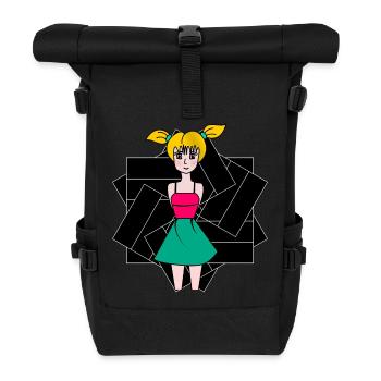 EHEFRAU. TOCHTER. JUGENDLICHER. FRAUENTAG - Rolltop Rucksack - Schwarz - Vorne