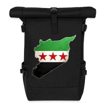 Drapeau de la Syrie libre - Sac à dos roll top - noir - Devant
