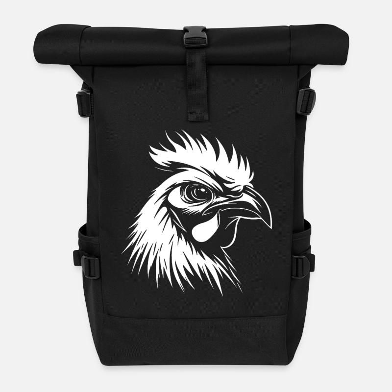 Hahn knows :) - Roll Top Backpack - black