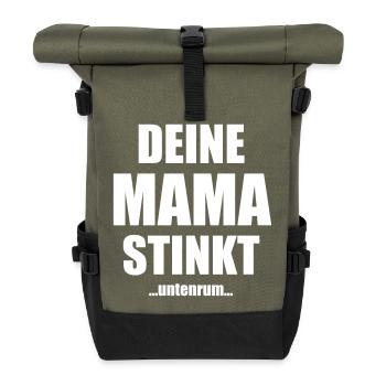 Ta mère pue en dessous en disant - Sac à dos roll top - olive/noir - Devant