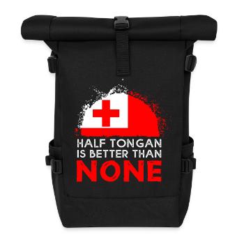 Tonga Tonga Tonga Rugby Tonga - Rolltop Rucksack - Schwarz - Vorne