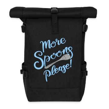 More Spoons please! - Roll Top Backpack - black - Front