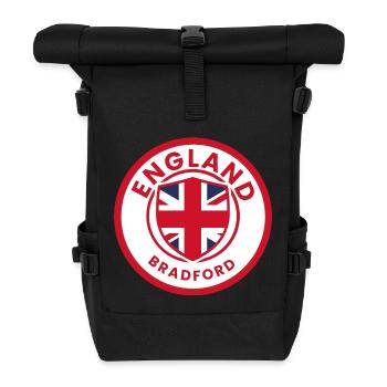 England Bradford Round Badge - Roll Top Backpack - black - Front